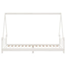 vidaXL fehér tömör fenyőfa gyerekágykeret 90 x 200 cm