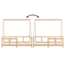 vidaXL tömör fenyőfa gyerekágykeret 70 x 140 cm