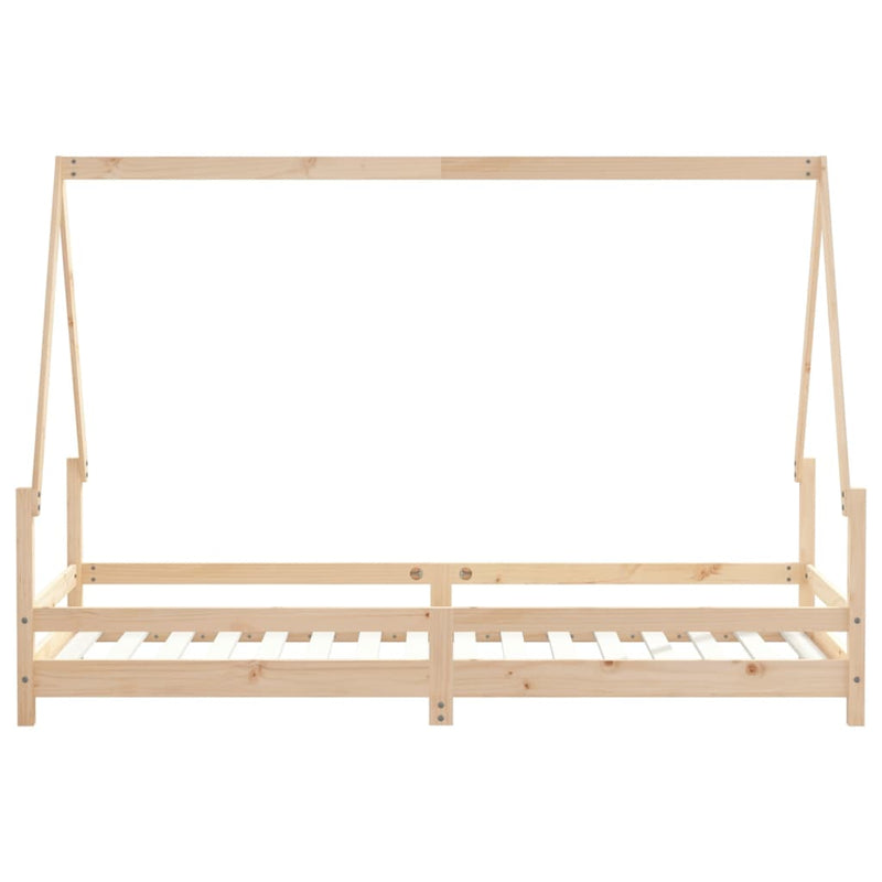 vidaXL tömör fenyőfa gyerekágykeret 80 x 200 cm