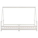 vidaXL fehér tömör fenyőfa gyerekágykeret 80 x 200 cm