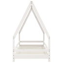 vidaXL fehér tömör fenyőfa gyerekágykeret 90 x 200 cm