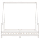 vidaXL fehér tömör fenyőfa gyerekágykeret 70 x 140 cm