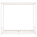 vidaXL fehér tömör fenyőfa gyerekágykeret 90 x 200 cm