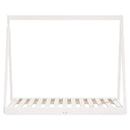 vidaXL fehér tömör fenyőfa gyerekágykeret 70 x 140 cm