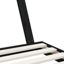 vidaXL fekete tömör fenyőfa gyerekágykeret 80 x 160 cm