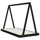 vidaXL fekete tömör fenyőfa gyerekágykeret 90 x 190 cm