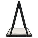 vidaXL fekete tömör fenyőfa gyerekágykeret 90 x 190 cm