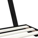 vidaXL fekete tömör fenyőfa gyerekágykeret 90 x 190 cm