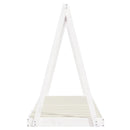 vidaXL fehér tömör fenyőfa gyerekágykeret 80 x 200 cm