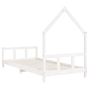 vidaXL fehér tömör fenyőfa gyerekágykeret 90x190 cm