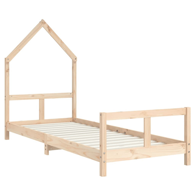 vidaXL tömör fenyőfa gyerekágykeret 80 x 200 cm