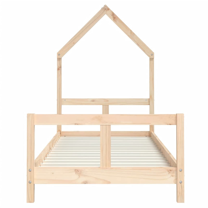 vidaXL tömör fenyőfa gyerekágykeret 80 x 200 cm