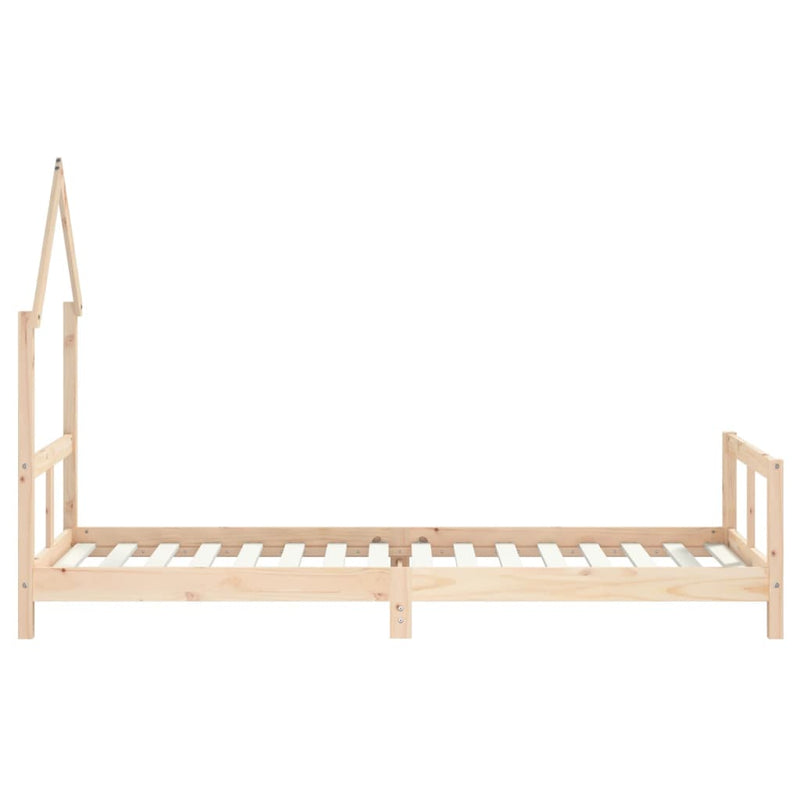 vidaXL tömör fenyőfa gyerekágykeret 80 x 200 cm