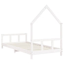 vidaXL fehér tömör fenyőfa gyerekágykeret 90 x 200 cm