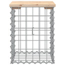 vidaXL tömör fenyőfa gabion kerti pad 33x31x42 cm