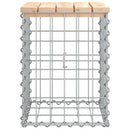 vidaXL tömör fenyőfa gabion kerti pad 33x31x42 cm