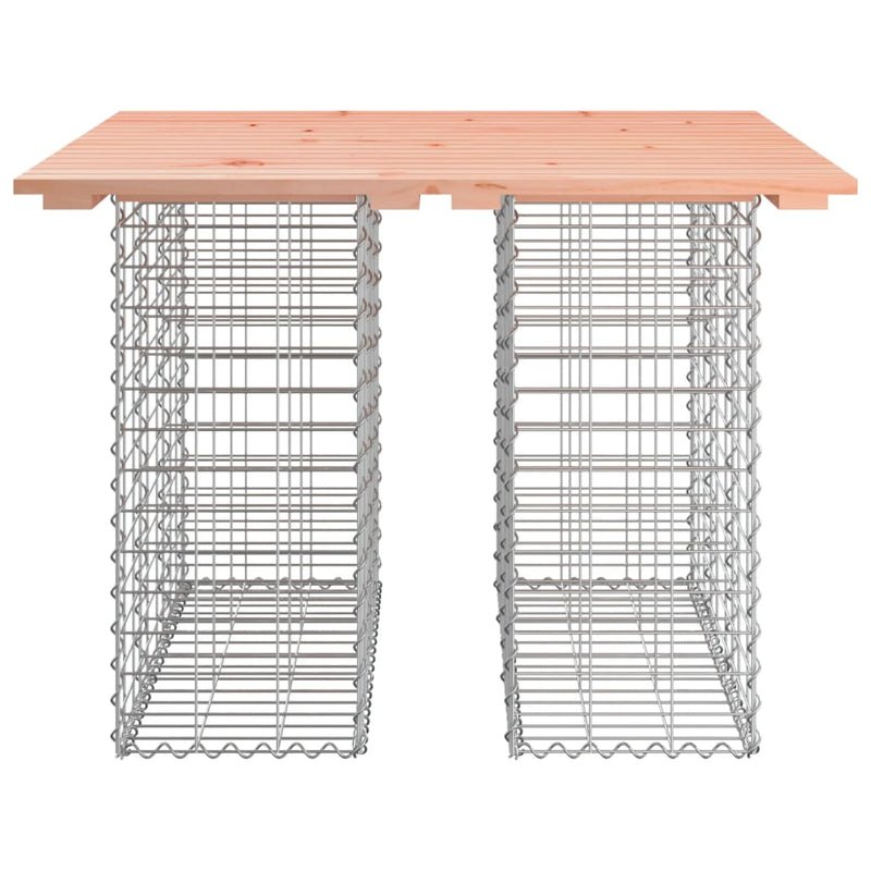 vidaXL tömör duglászfenyő gabion kerti pad 100x102x72 cm