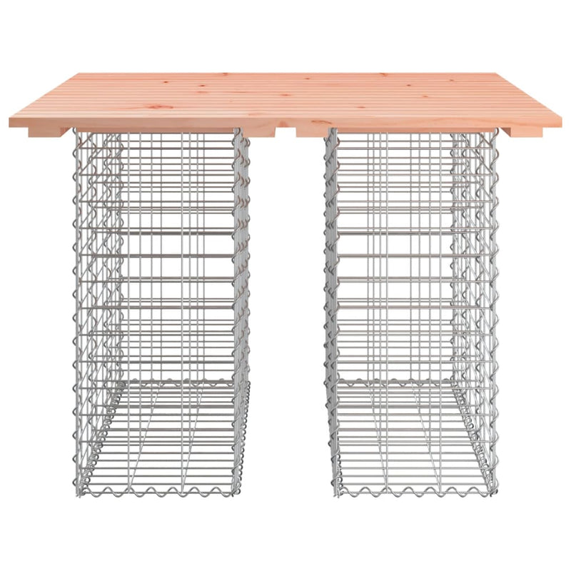 vidaXL tömör duglászfenyő gabion kerti pad 100x102x72 cm