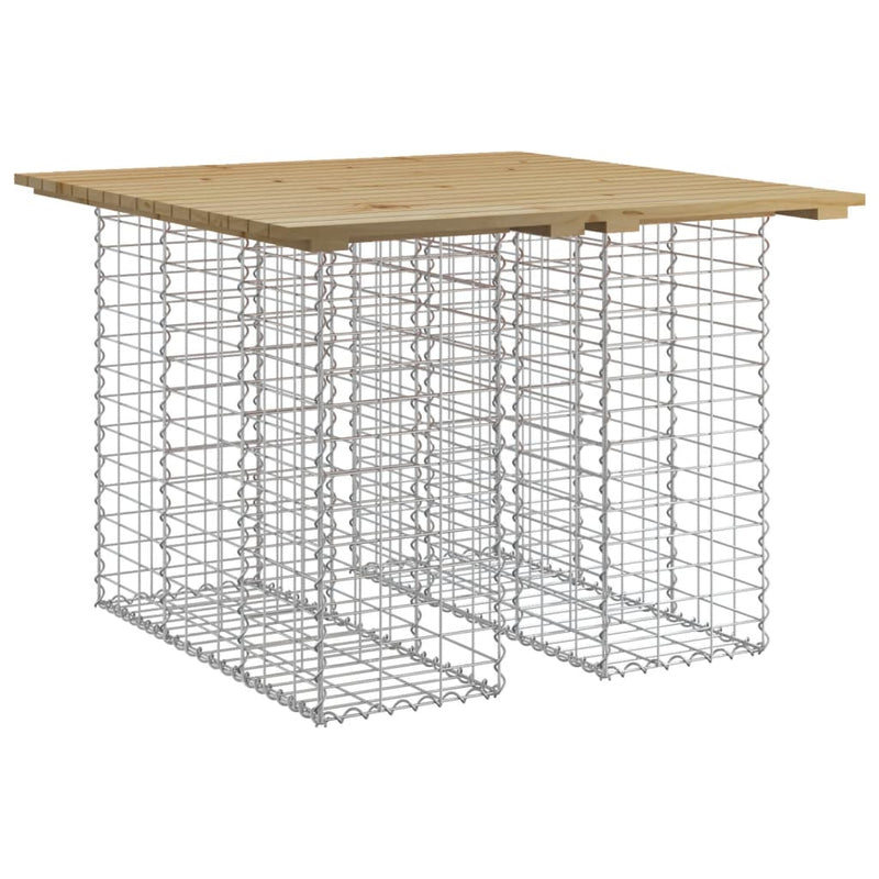 vidaXL impregnált fenyőfa gabion kerti pad 100 x 102 x 72 cm