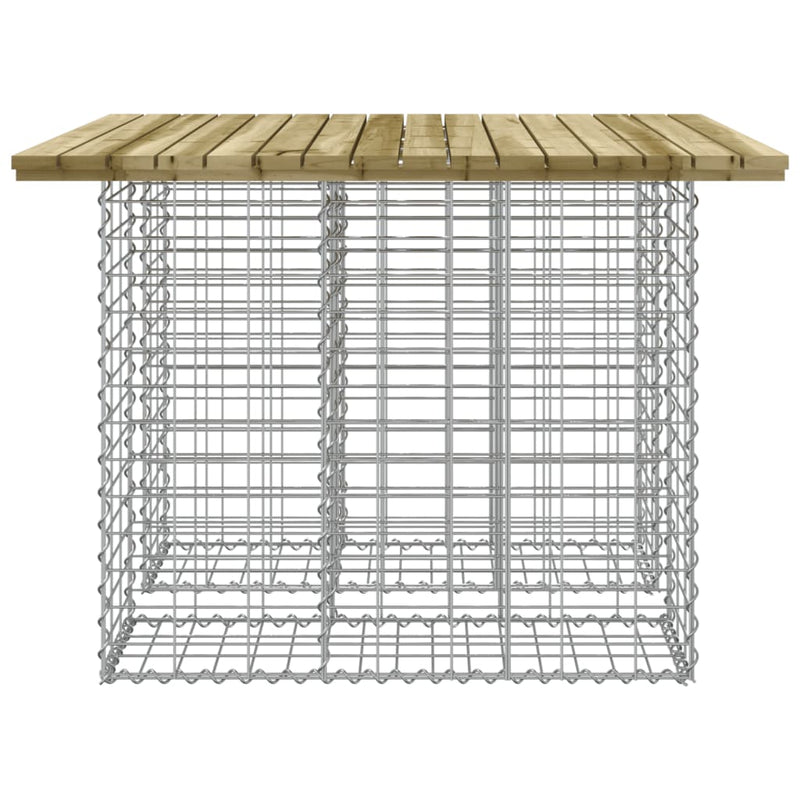 vidaXL impregnált fenyőfa gabion kerti pad 100 x 102 x 72 cm