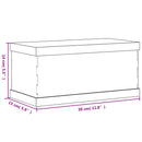 vidaXL átlátszó akril bemutatódoboz 30x15x14 cm
