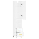 vidaXL magasfényű fehér szerelt fa magasszekrény 34,5 x 34 x 180 cm