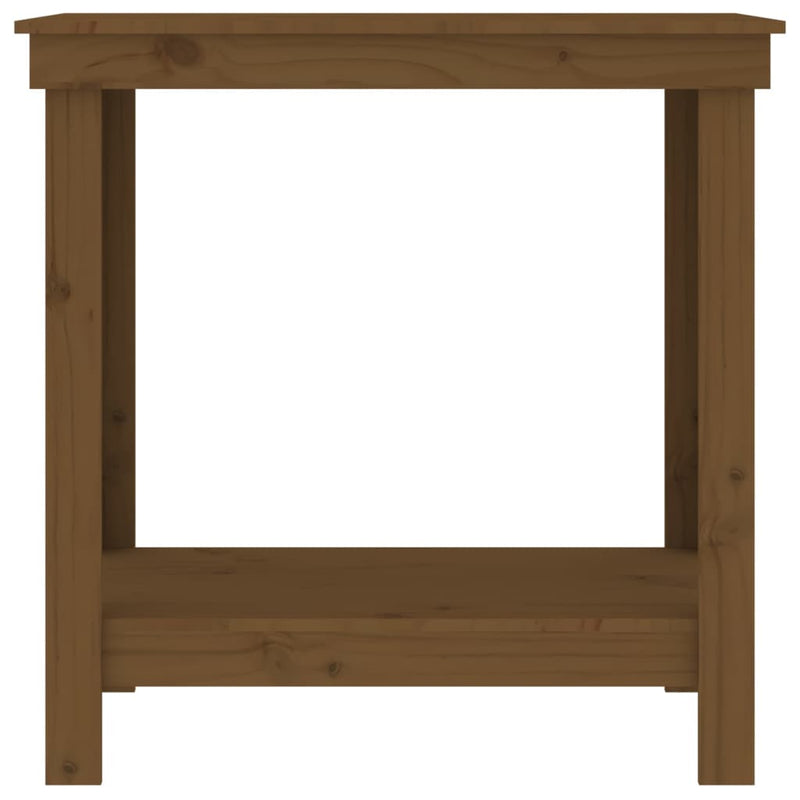 vidaXL mézbarna tömör fenyőfa munkapad 80 x 50 x 80 cm