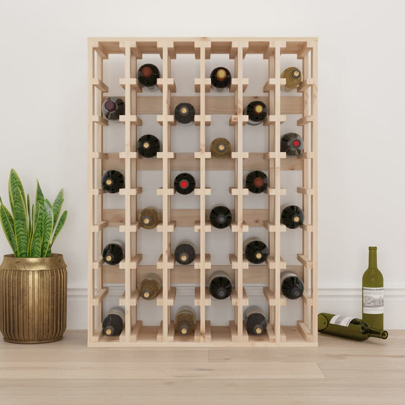 vidaXL tömör fenyőfa bortartó állvány 70 x 33 x 94 cm