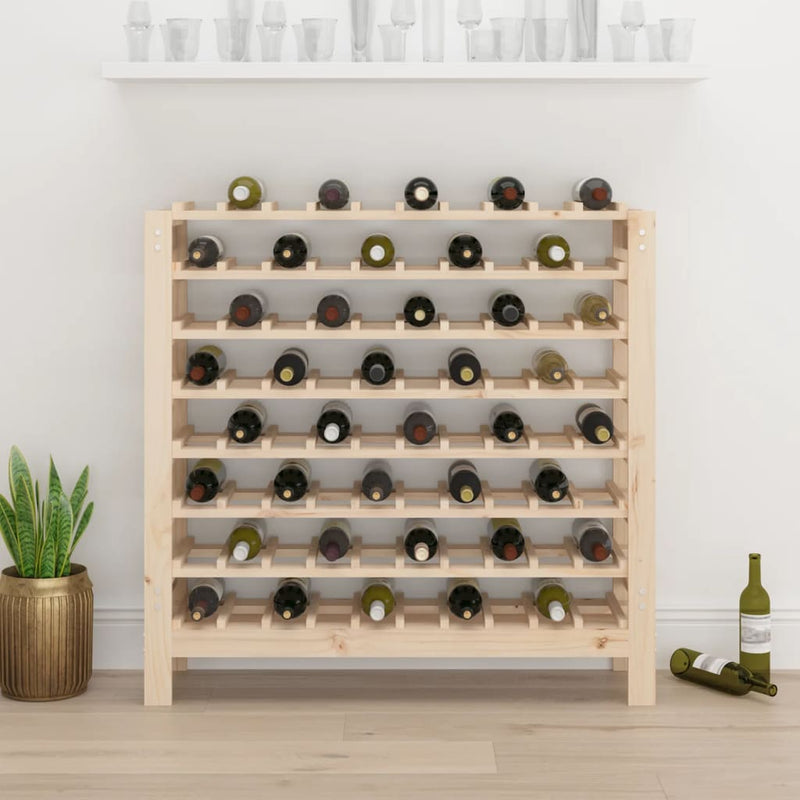 vidaXL tömör fenyőfa bortartó állvány 109,5x30x107,5 cm