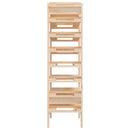 vidaXL tömör fenyőfa bortartó állvány 61,5x30x107,5 cm