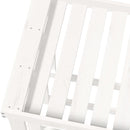 vidaXL fehér tömör fenyőfa kültéri rönktároló 108x52x74 cm