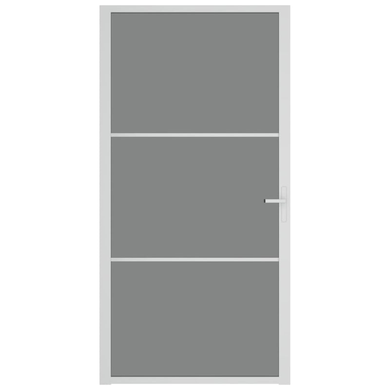 vidaXL fehér ESG üveg és alumínium beltéri ajtó 102,5 x 201,5 cm