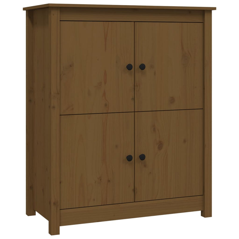 vidaXL mézbarna tömör fenyőfa tálalószekrény 83x41,5x100 cm