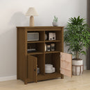 vidaXL mézbarna tömör fenyőfa tálalószekrény 83x41,5x100 cm