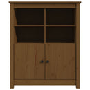 vidaXL mézbarna tömör fenyőfa tálalószekrény 83x41,5x100 cm