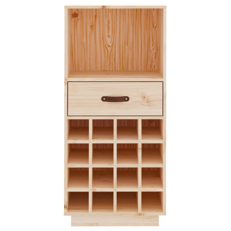 vidaXL tömör fenyőfa borszekrény 45x34x100 cm