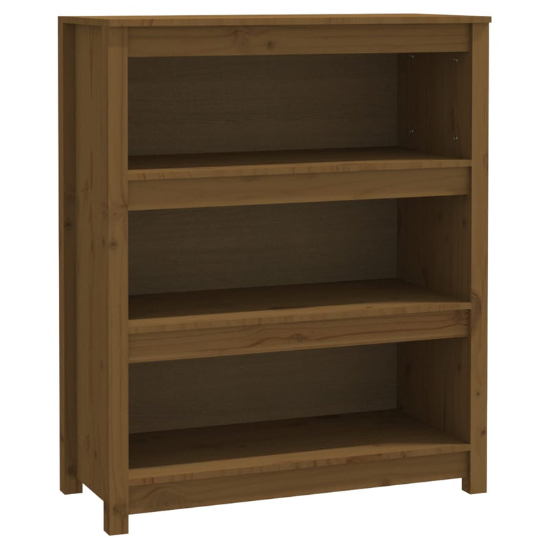 vidaXL mézbarna tömör fenyőfa faliszekrény 80x35x97 cm