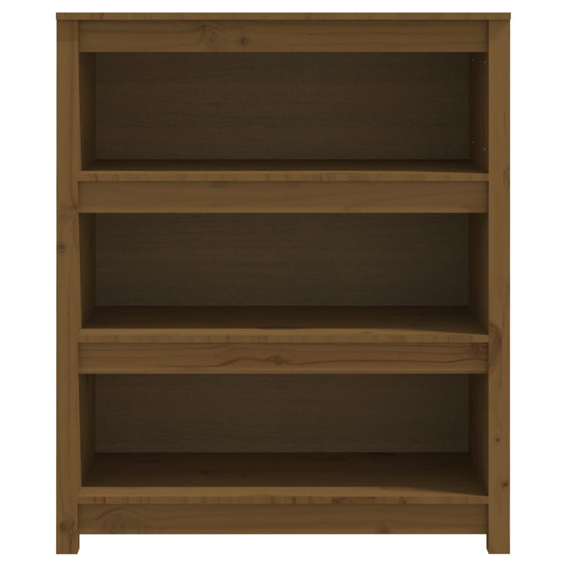 vidaXL mézbarna tömör fenyőfa faliszekrény 80x35x97 cm