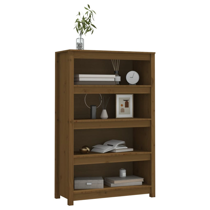 vidaXL mézbarna tömör fenyőfa faliszekrény 80 x 35 x 126 cm