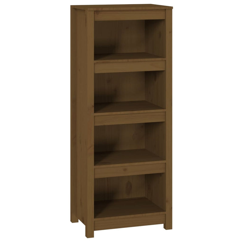 vidaXL mézbarna tömör fenyőfa faliszekrény 50x35x125,5 cm