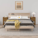 vidaXL 2 darab mézbarna tömör fenyőfa éjjeliszekrény 40x35x61,5 cm