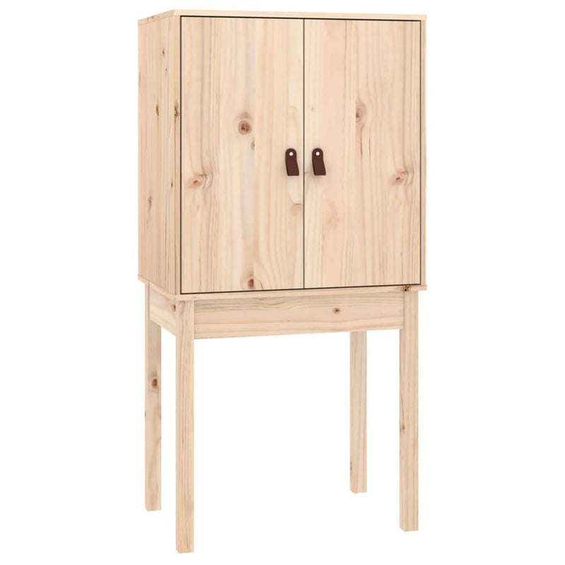 vidaXL tömör fenyőfa magasszekrény 60 x 40 x 120 cm