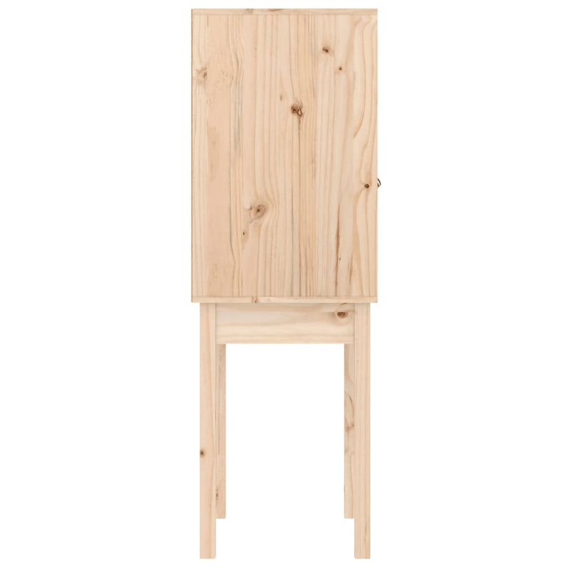 vidaXL tömör fenyőfa magasszekrény 60 x 40 x 120 cm