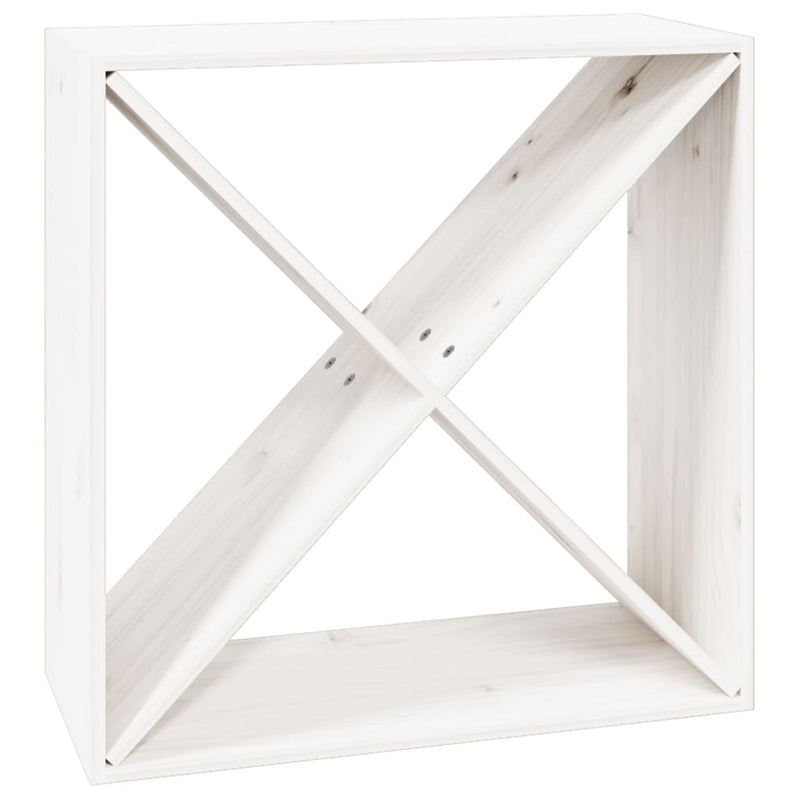 vidaXL fehér tömör fenyőfa borszekrény 62 x 25 x 62 cm