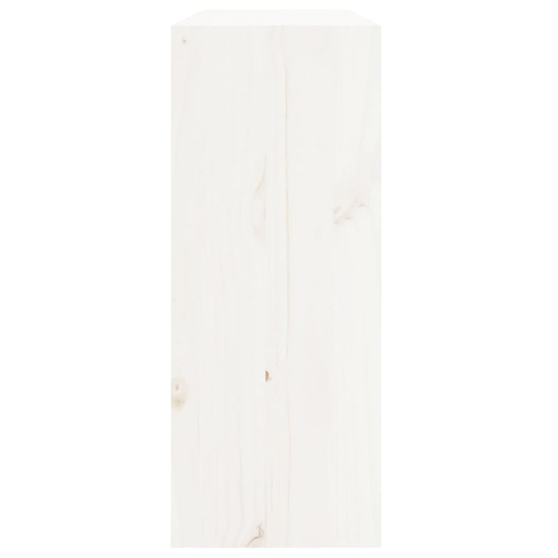 vidaXL fehér tömör fenyőfa borszekrény 62 x 25 x 62 cm
