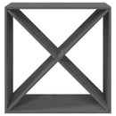 vidaXL szürke tömör fenyőfa borszekrény 62x25x62 cm