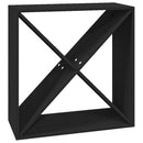 vidaXL fekete tömör fenyőfa borszekrény 62x25x62 cm