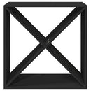 vidaXL fekete tömör fenyőfa borszekrény 62x25x62 cm