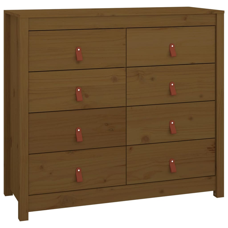 vidaXL mézbarna tömör fenyőfa kisszekrény 100 x 40 x 90 cm