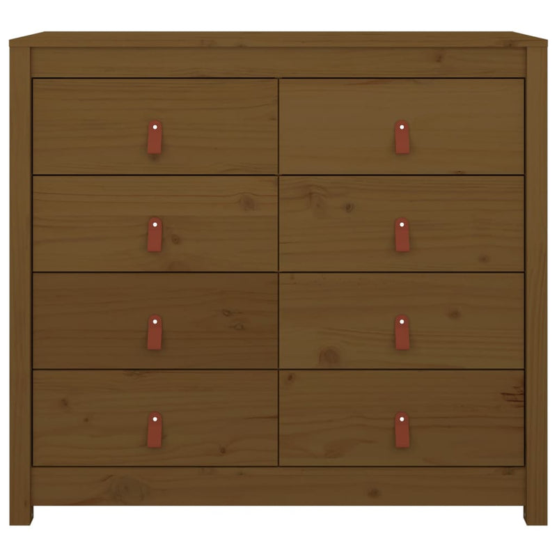 vidaXL mézbarna tömör fenyőfa kisszekrény 100 x 40 x 90 cm